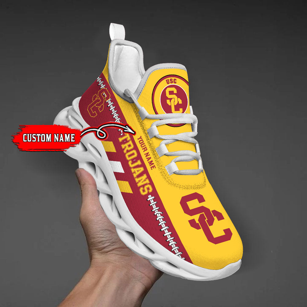 Ideafootwear USC Trojans Max Soul Shoes Sneakers For Men And Women