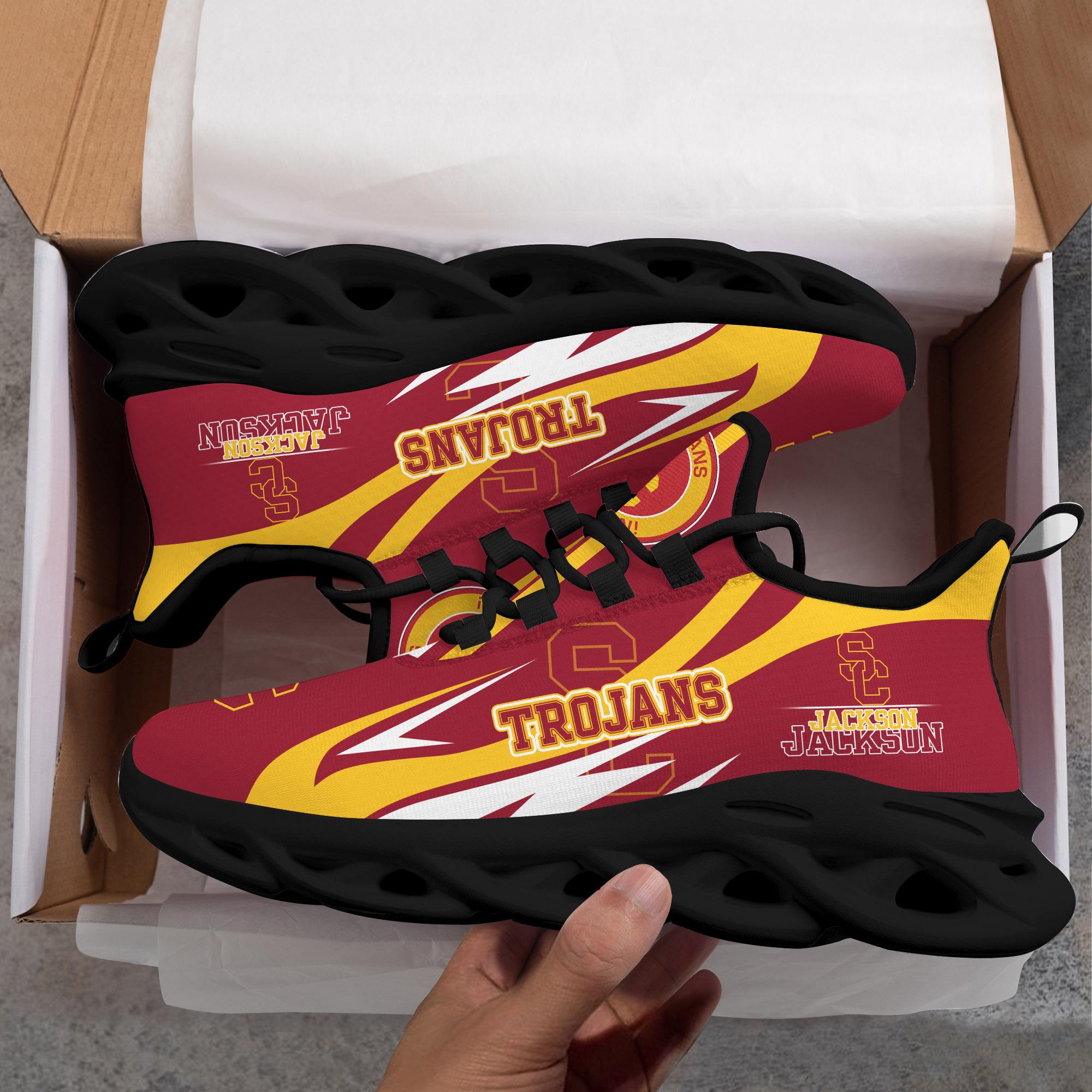 Ideafootwear USC Trojans Max Soul Shoes Sneakers For Men And Women