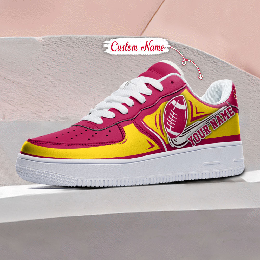 Ideafootwear USC Trojans NCAA Air Low-Top Sneakers Shoes For Men And Women