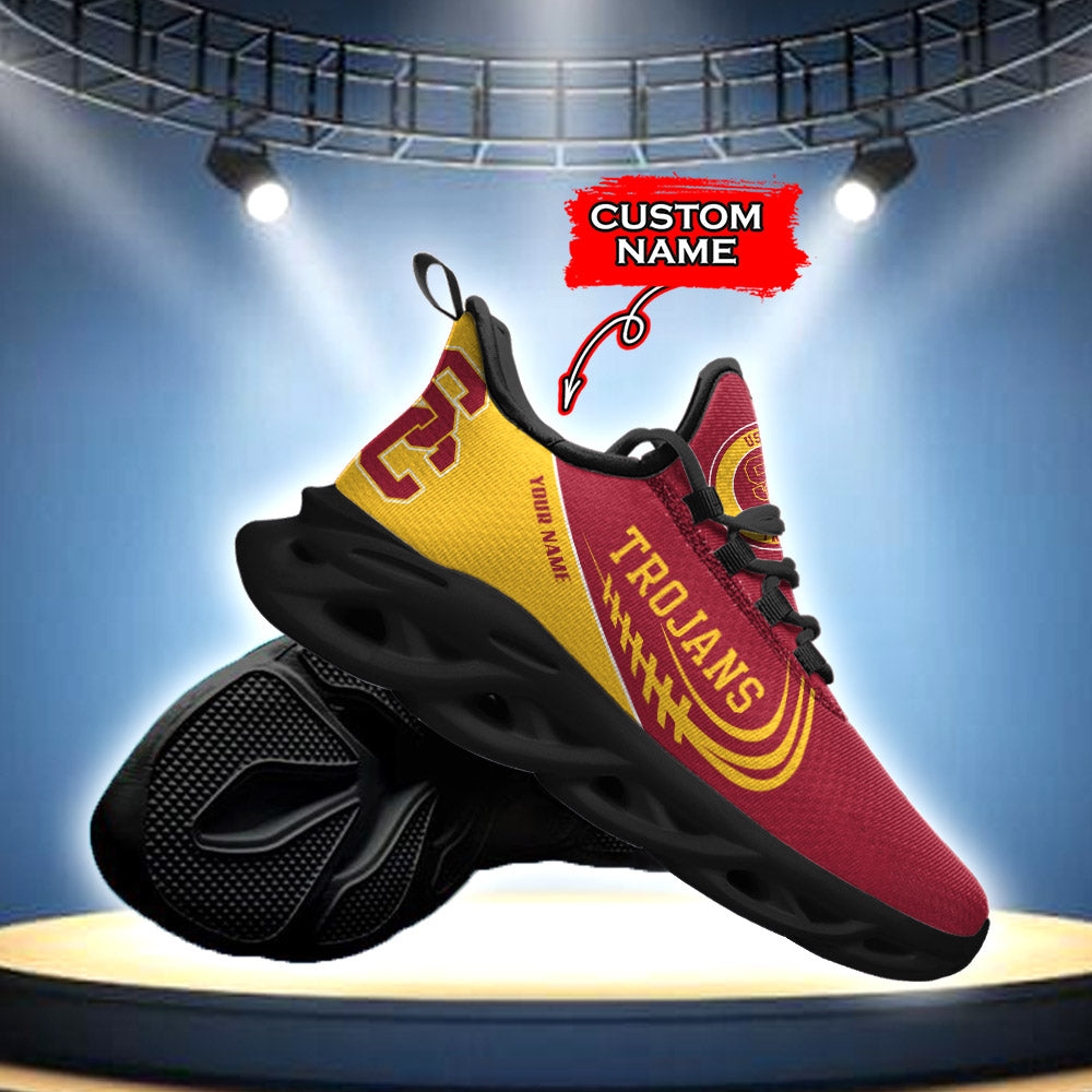 Ideafootwear USC Trojans NCAA Max Soul Shoes Sneakers For Men And Women
