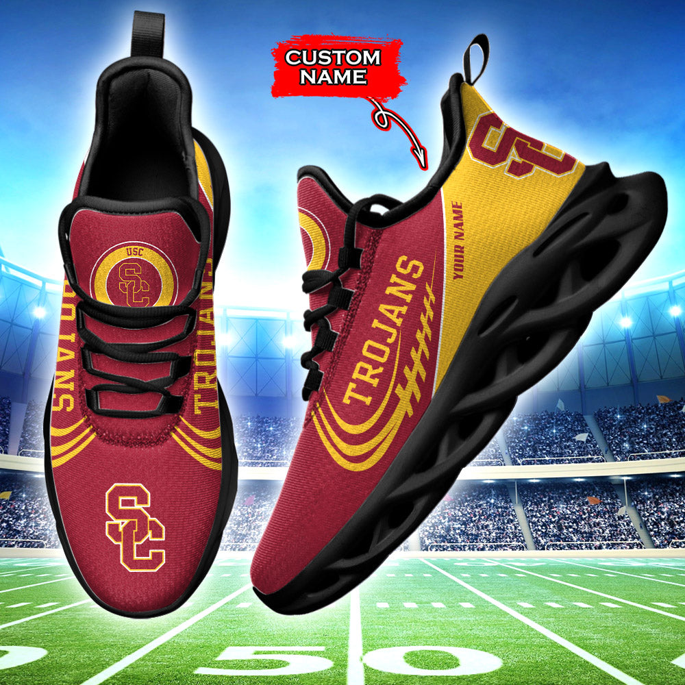 Ideafootwear USC Trojans NCAA Max Soul Shoes Sneakers For Men And Women