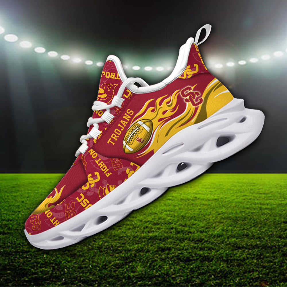 Ideafootwear USC Trojans NCAA Max Soul Shoes Sneakers For Men And Women