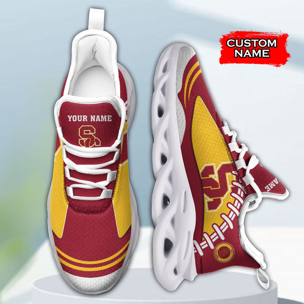 Ideafootwear USC Trojans NCAA Max Soul Shoes Sneakers For Men And Women