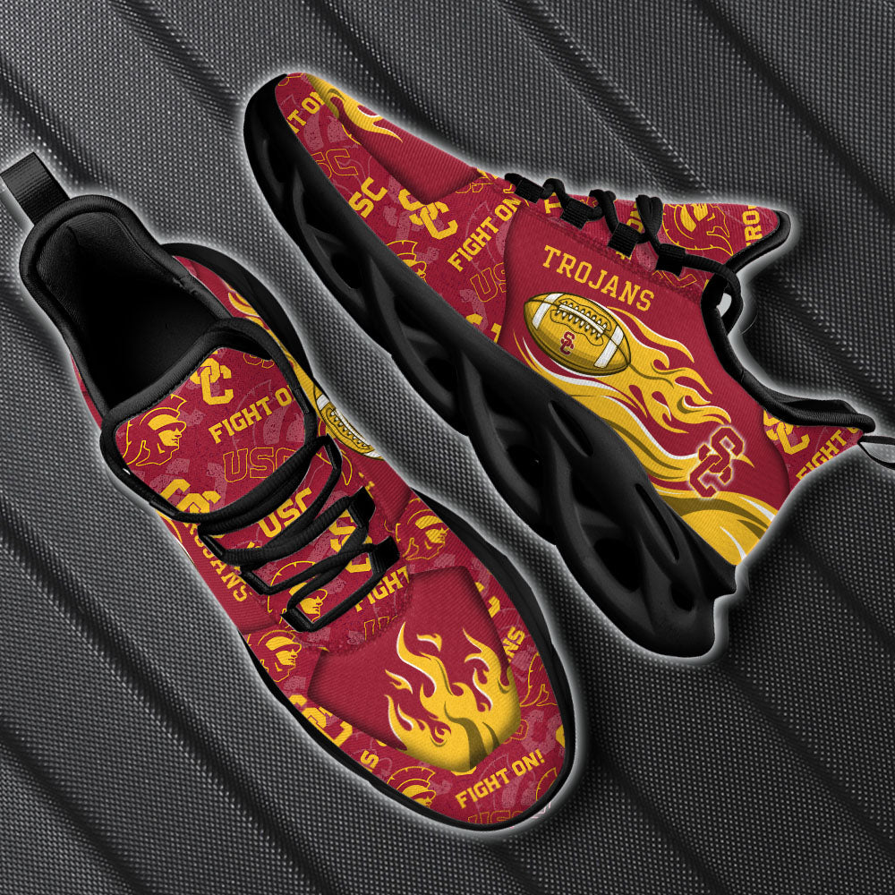 Ideafootwear USC Trojans NCAA Max Soul Shoes Sneakers For Men And Women