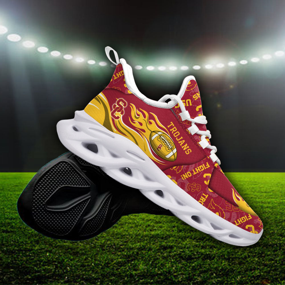 Ideafootwear USC Trojans NCAA Max Soul Shoes Sneakers For Men And Women