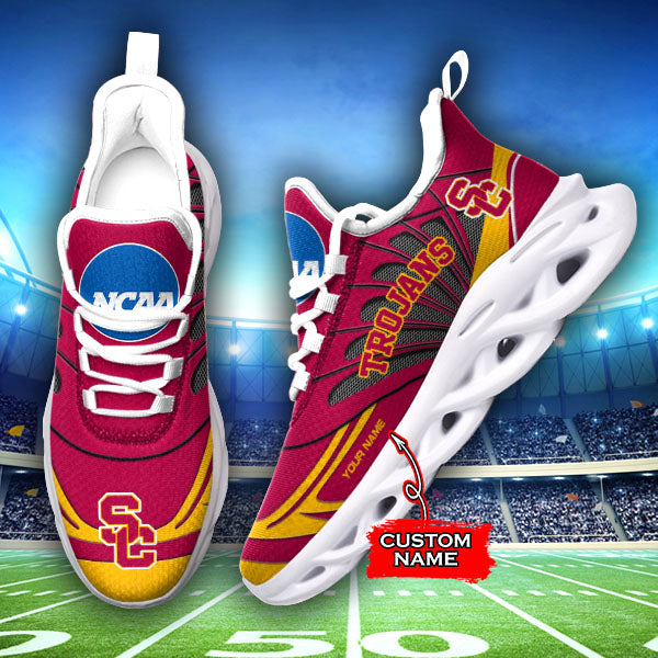 Ideafootwear USC Trojans NCAA Max Soul Shoes Sneakers For Men And Women