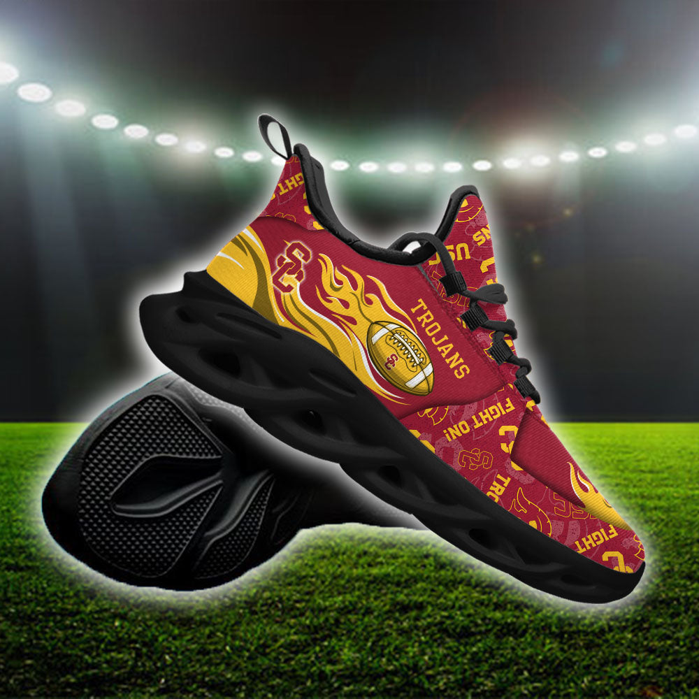 Ideafootwear USC Trojans NCAA Max Soul Shoes Sneakers For Men And Women