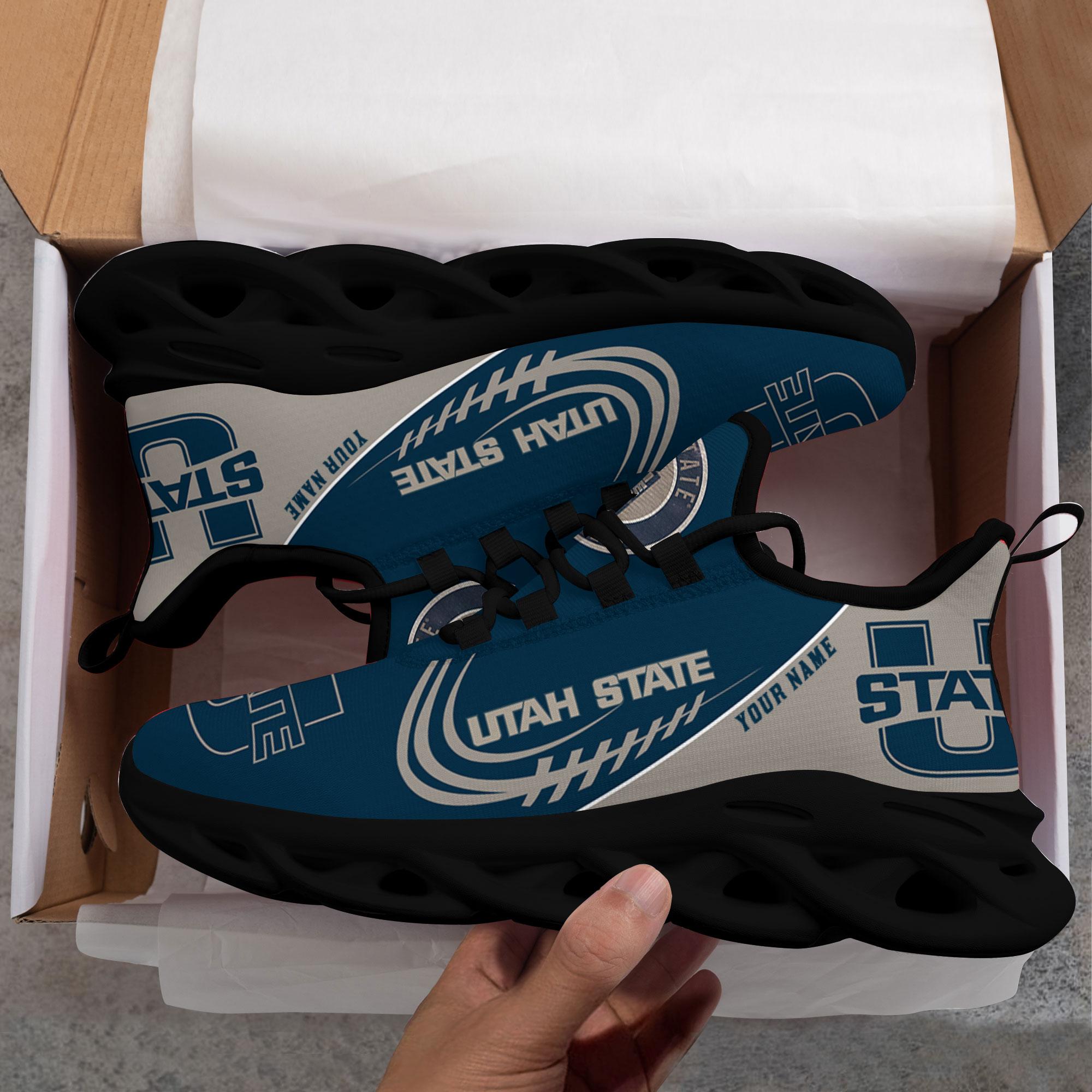 Ideafootwear Utah State Aggies Max Soul Shoes Sneakers For Men And Women