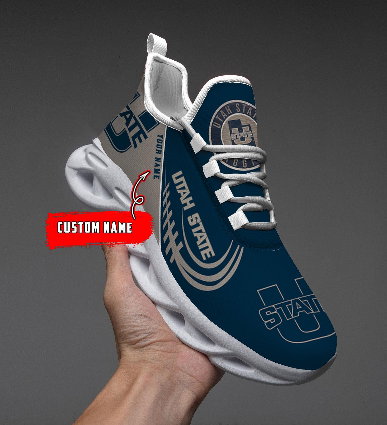 Ideafootwear Utah State Aggies Max Soul Shoes Sneakers For Men And Women