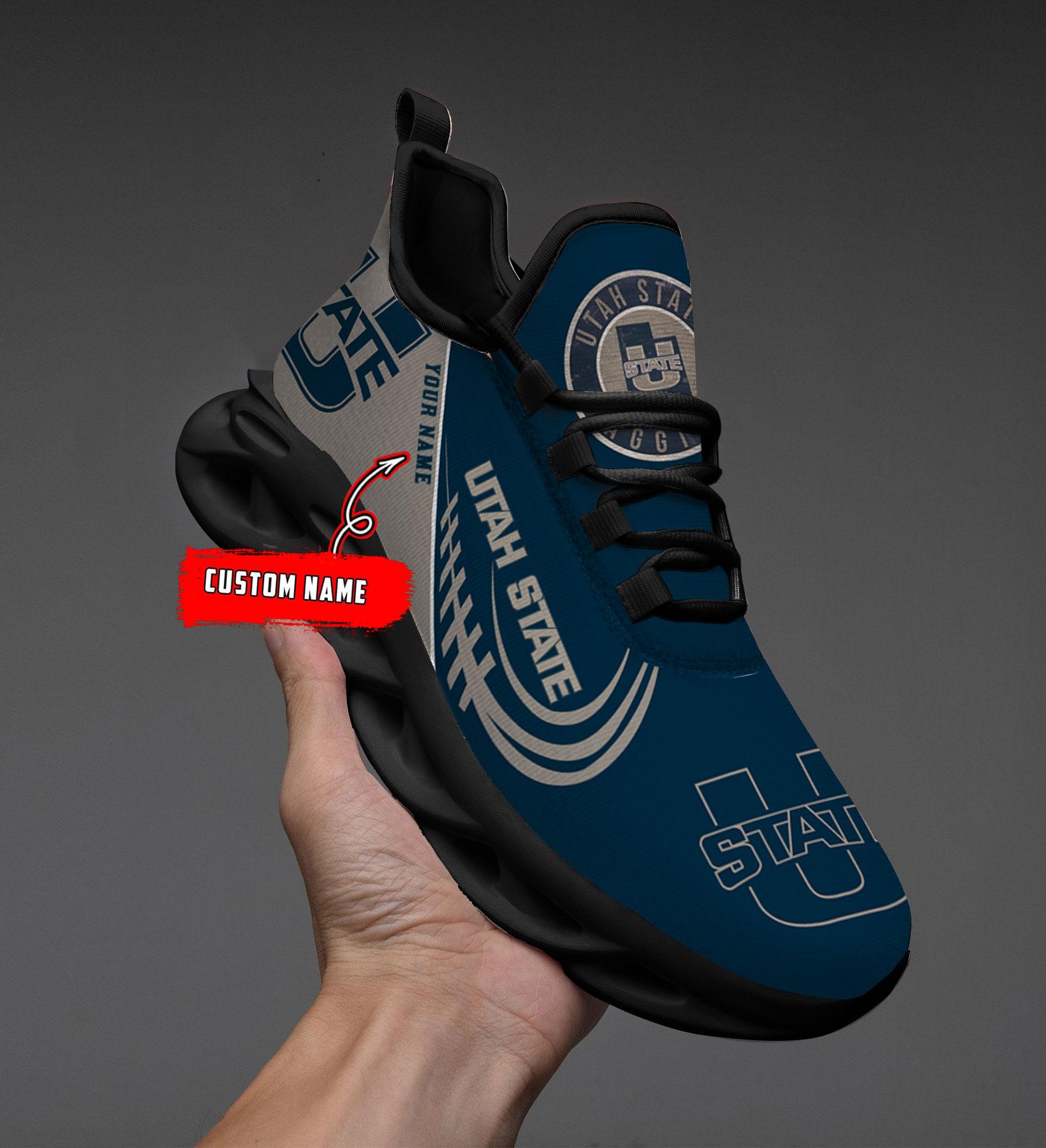 Ideafootwear Utah State Aggies Max Soul Shoes Sneakers For Men And Women