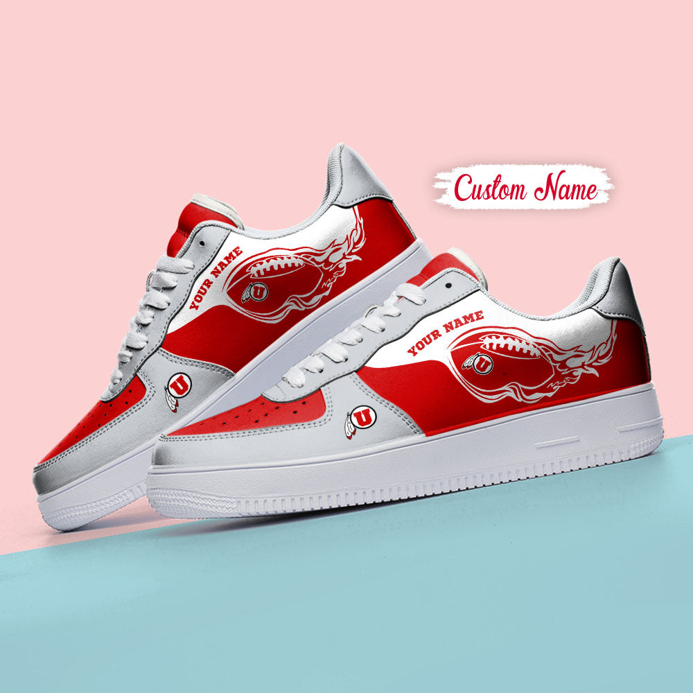 Ideafootwear Utah Utes NCAA Air Low-Top Sneakers Shoes For Men And Women