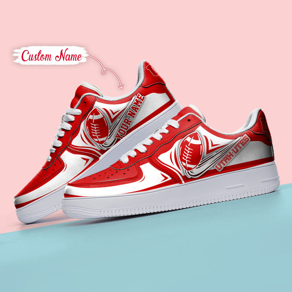 Ideafootwear Utah Utes NCAA Air Low-Top Sneakers Shoes For Men And Women