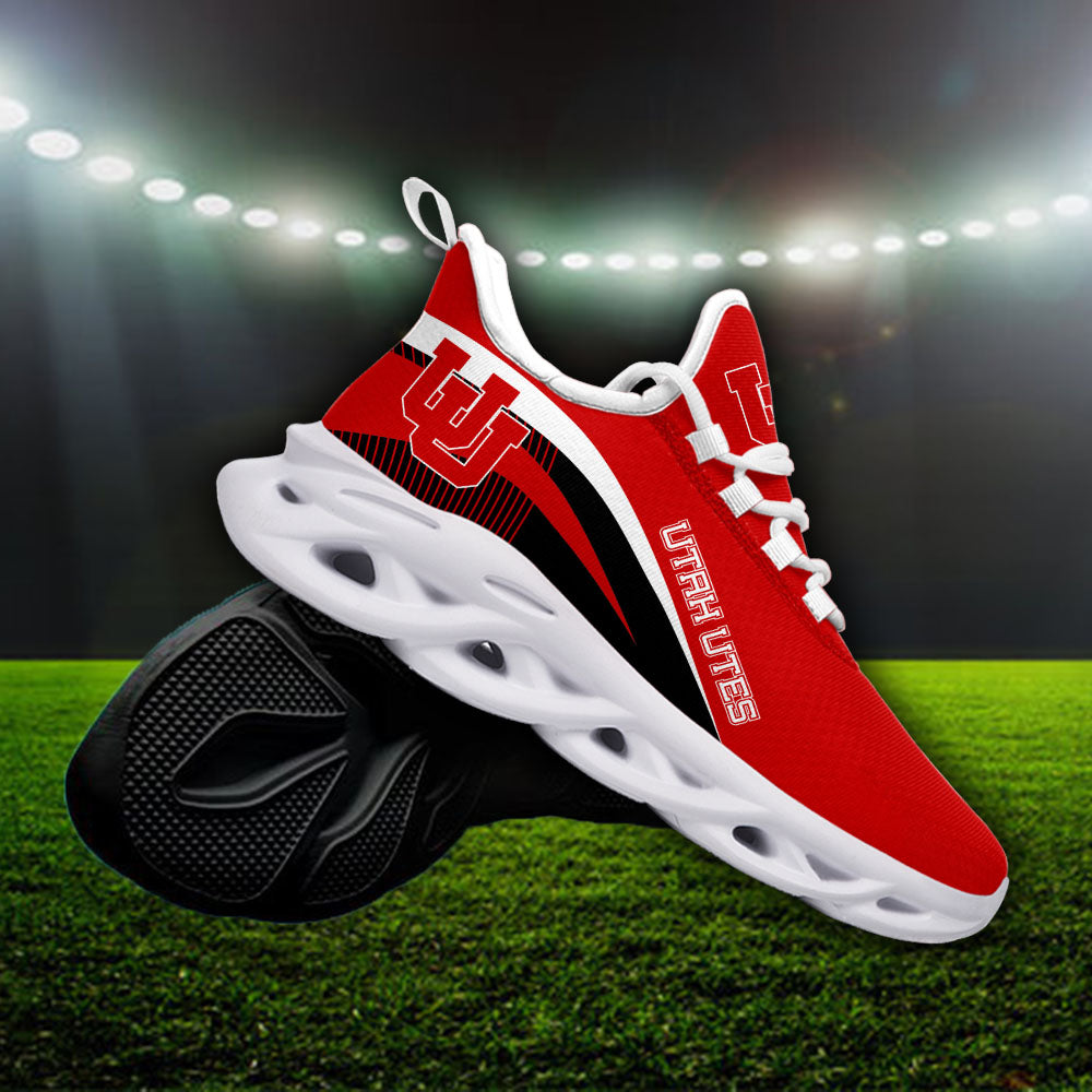 Ideafootwear Utah Utes NCAA Max Soul Shoes Sneakers For Men And Women