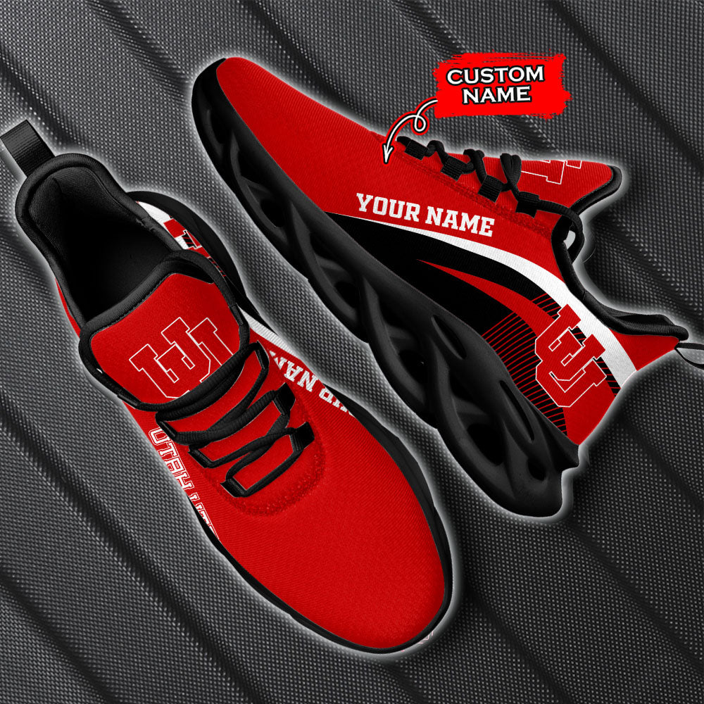 Ideafootwear Utah Utes NCAA Max Soul Shoes Sneakers For Men And Women