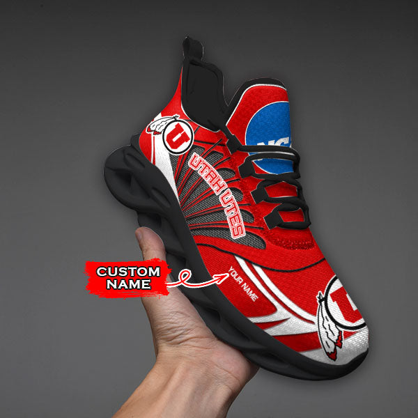 Ideafootwear Utah Utes NCAA Max Soul Shoes Sneakers For Men And Women