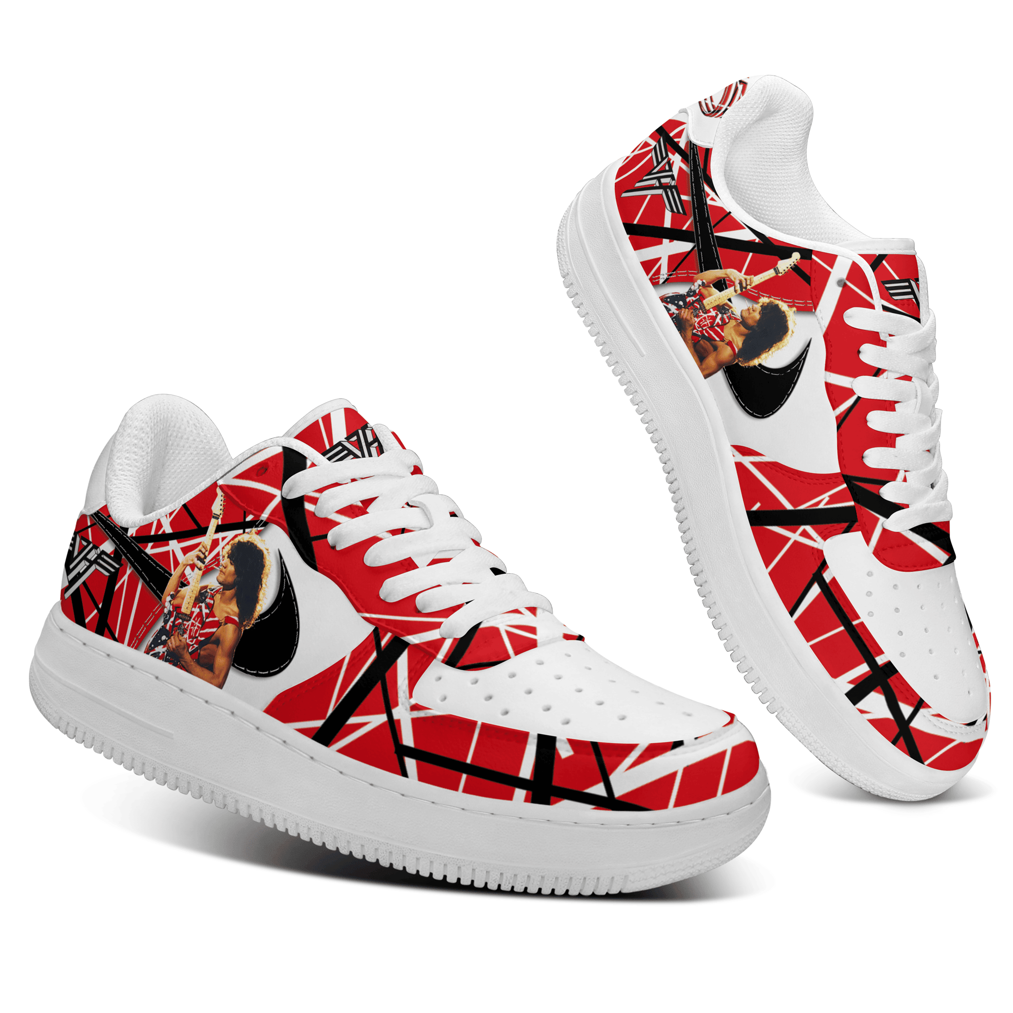 Ideafootwear Van Halen Air Low-Top Sneakers Shoes For Men And Women
