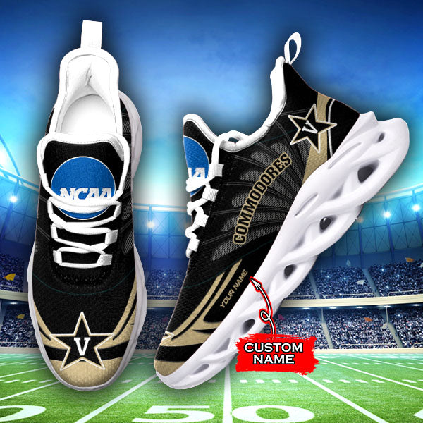 Ideafootwear Vanderbilt Commodores NCAA Max Soul Shoes Sneakers For Men And Women
