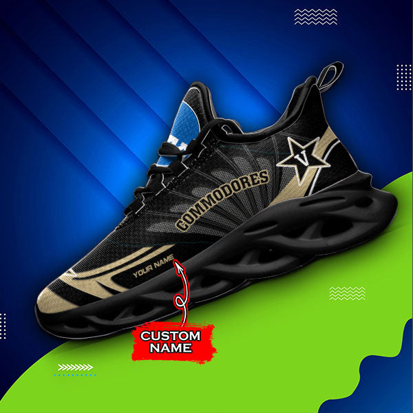 Ideafootwear Vanderbilt Commodores NCAA Max Soul Shoes Sneakers For Men And Women