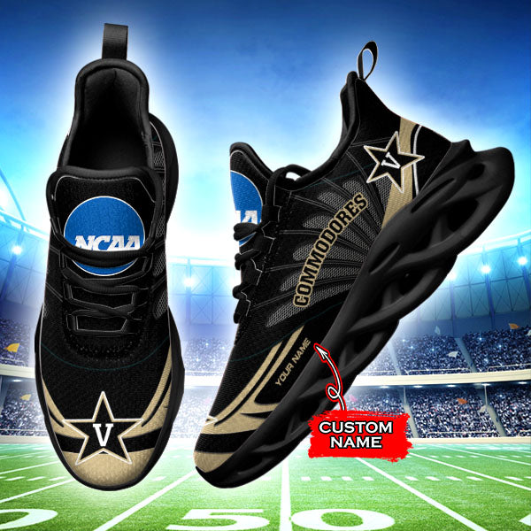 Ideafootwear Vanderbilt Commodores NCAA Max Soul Shoes Sneakers For Men And Women