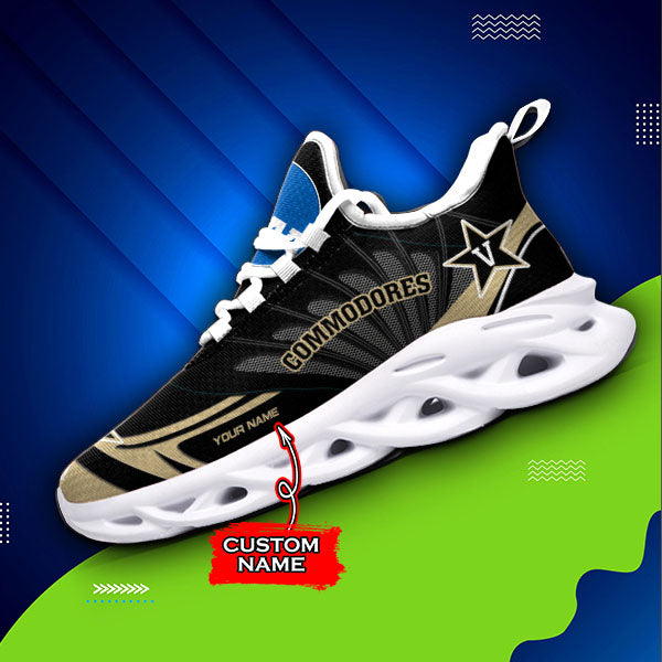 Ideafootwear Vanderbilt Commodores NCAA Max Soul Shoes Sneakers For Men And Women