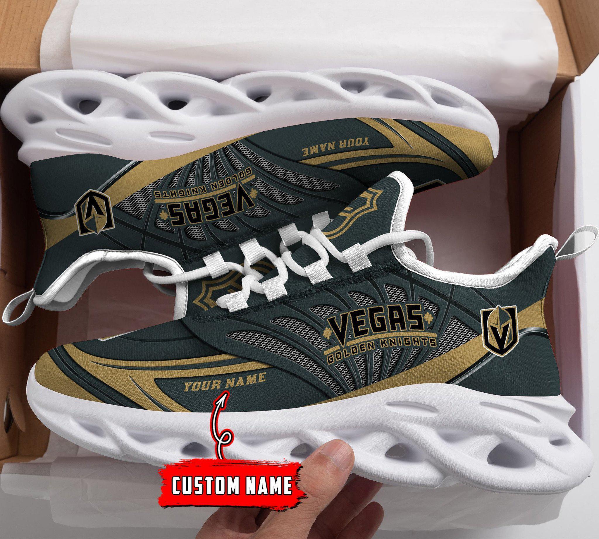 Ideafootwear Vegas Golden Knights Max Soul Shoes Sneakers For Men And Women