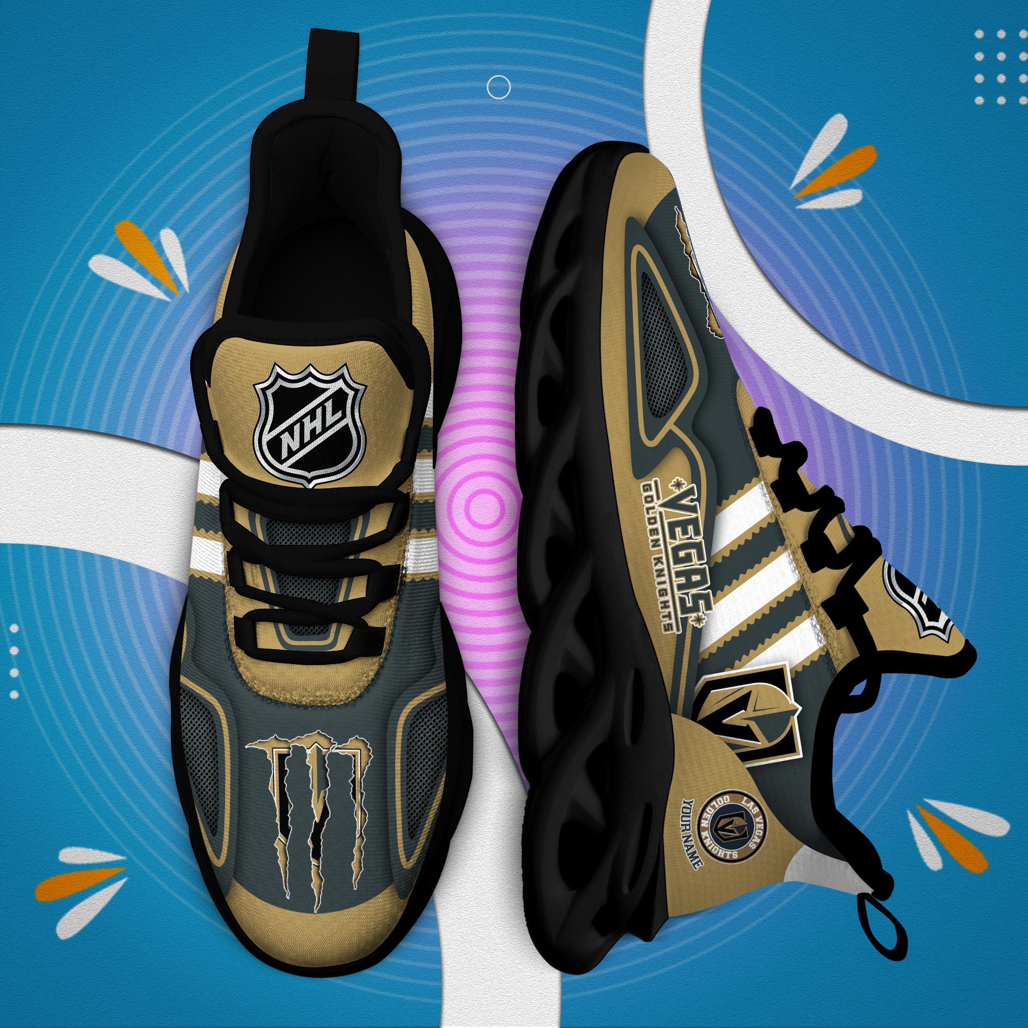 Ideafootwear Vegas Golden Knights Max Soul Shoes Sneakers For Men And Women