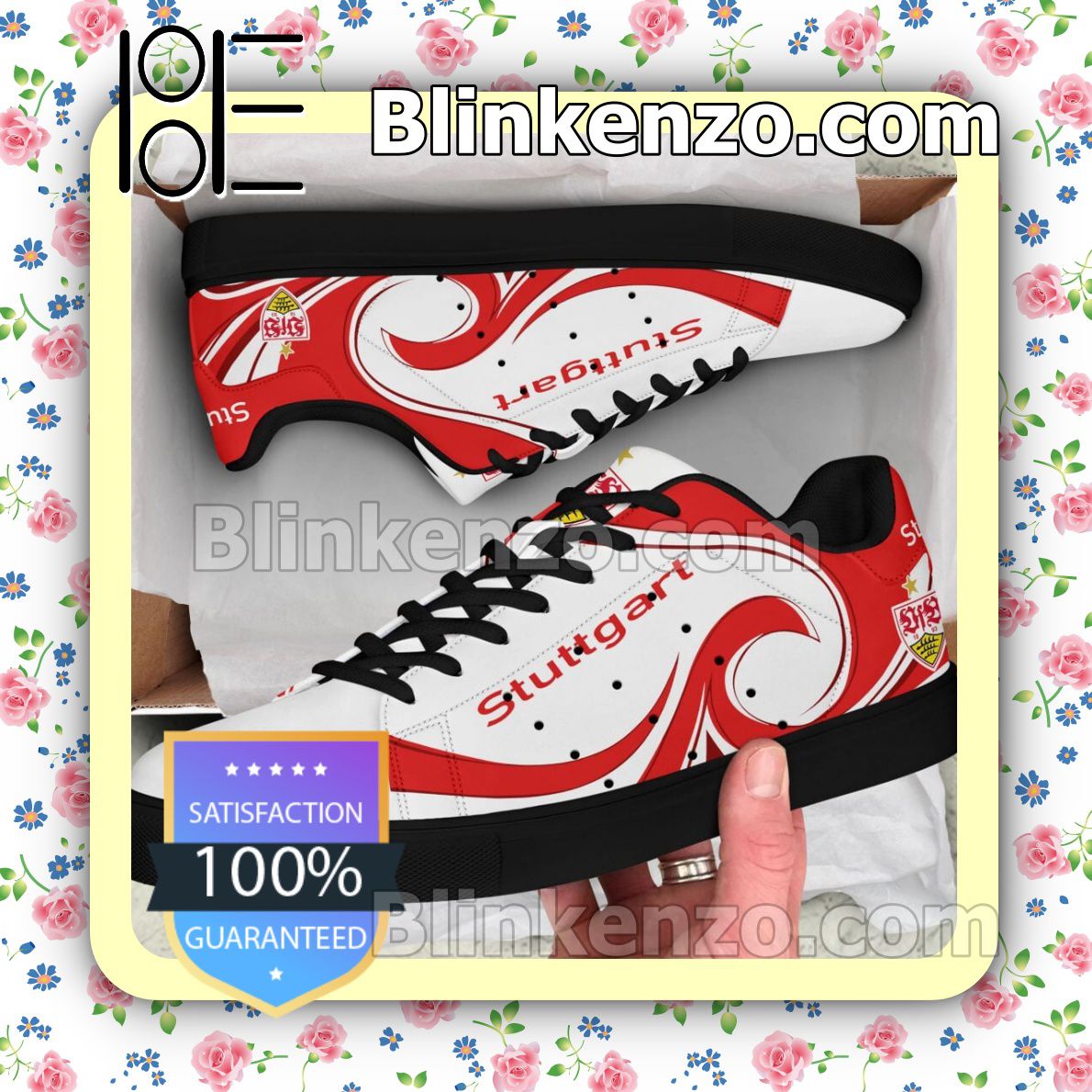 Ideafootwear VfB Stuttgart Skate Stan Shoes Sneakes For Men And Women