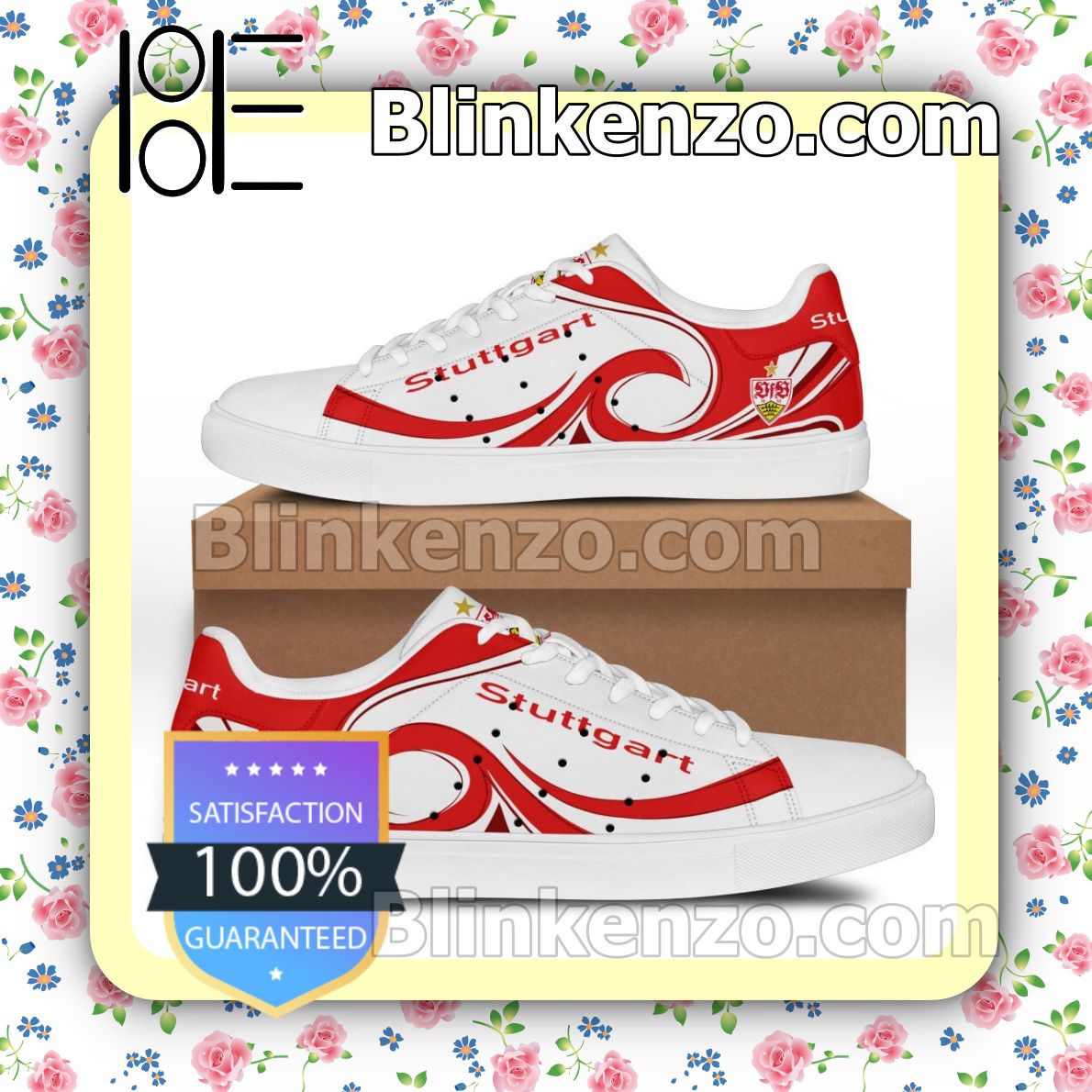 Ideafootwear VfB Stuttgart Skate Stan Shoes Sneakes For Men And Women