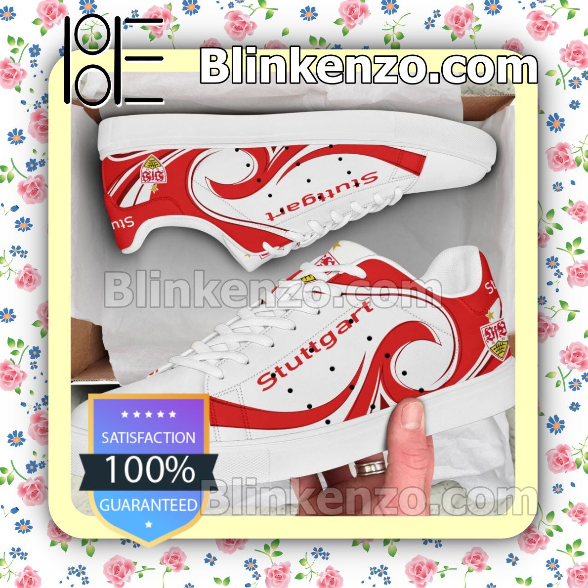 Ideafootwear VfB Stuttgart Skate Stan Shoes Sneakes For Men And Women