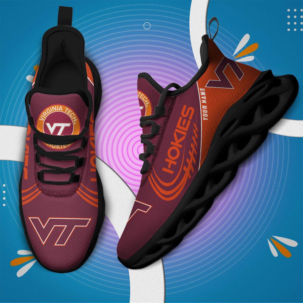 Ideafootwear Virginia Tech Hokies Max Soul Shoes Sneakers For Men And Women