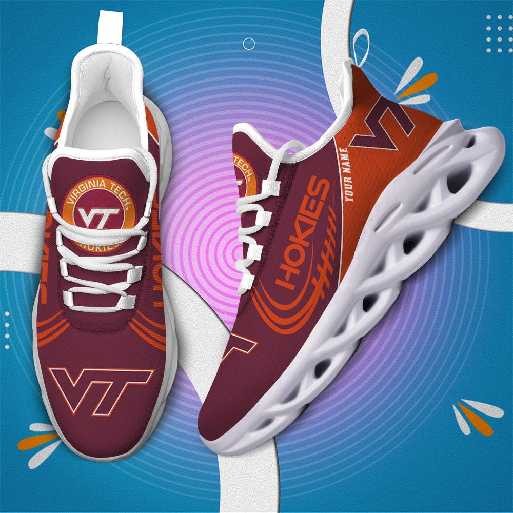 Ideafootwear Virginia Tech Hokies Max Soul Shoes Sneakers For Men And Women
