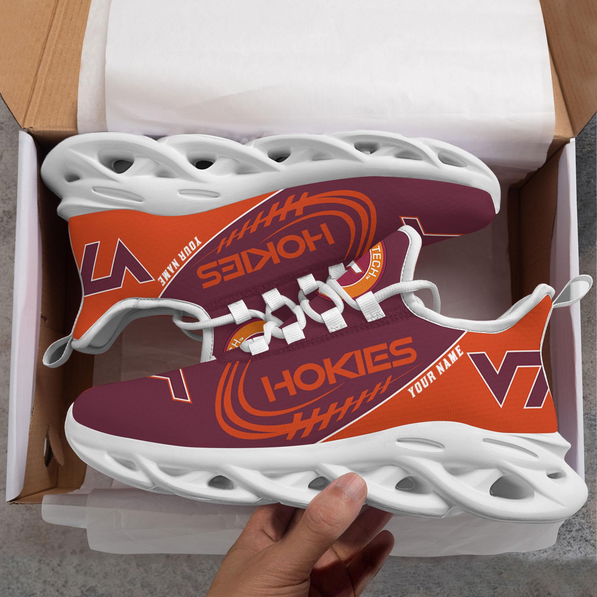 Ideafootwear Virginia Tech Hokies Max Soul Shoes Sneakers For Men And Women