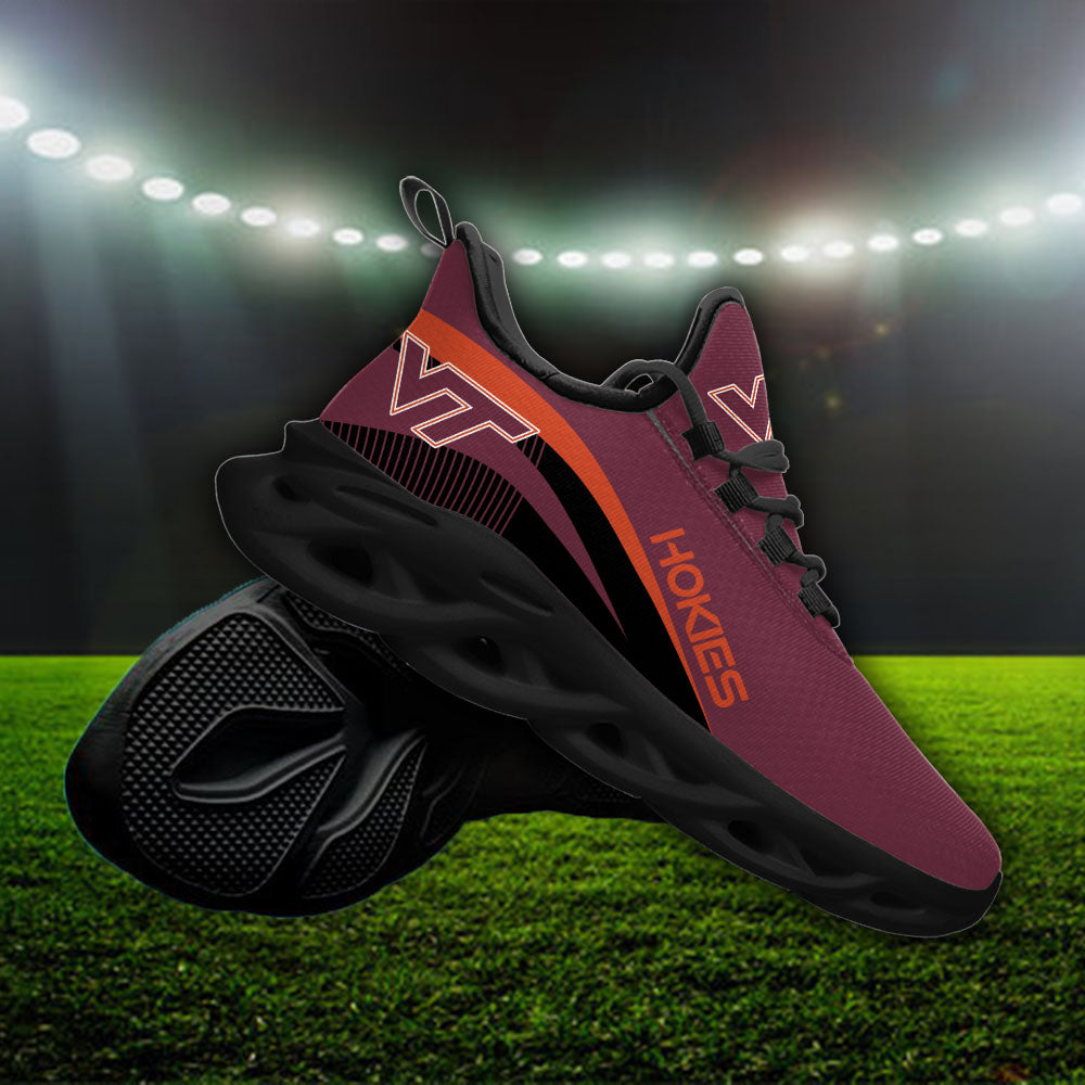 Ideafootwear Virginia Tech Hokies NCAA Max Soul Shoes Sneakers For Men And Women