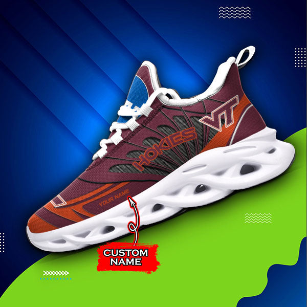 Ideafootwear Virginia Tech Hokies NCAA Max Soul Shoes Sneakers For Men And Women