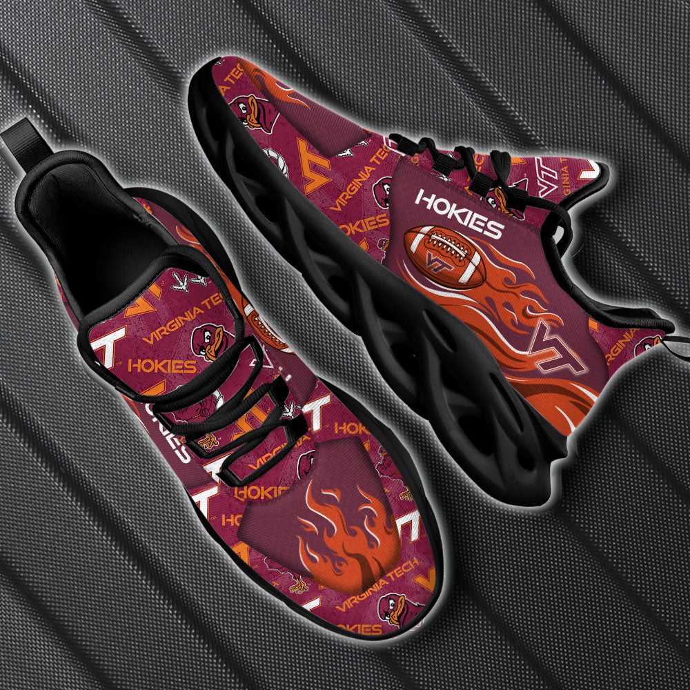 Ideafootwear Virginia Tech Hokies NCAA Max Soul Shoes Sneakers For Men And Women