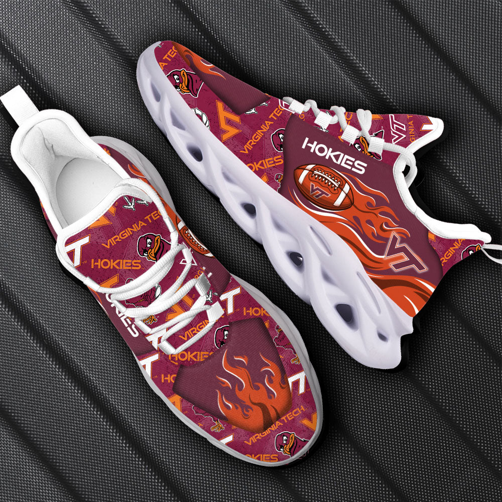 Ideafootwear Virginia Tech Hokies NCAA Max Soul Shoes Sneakers For Men And Women