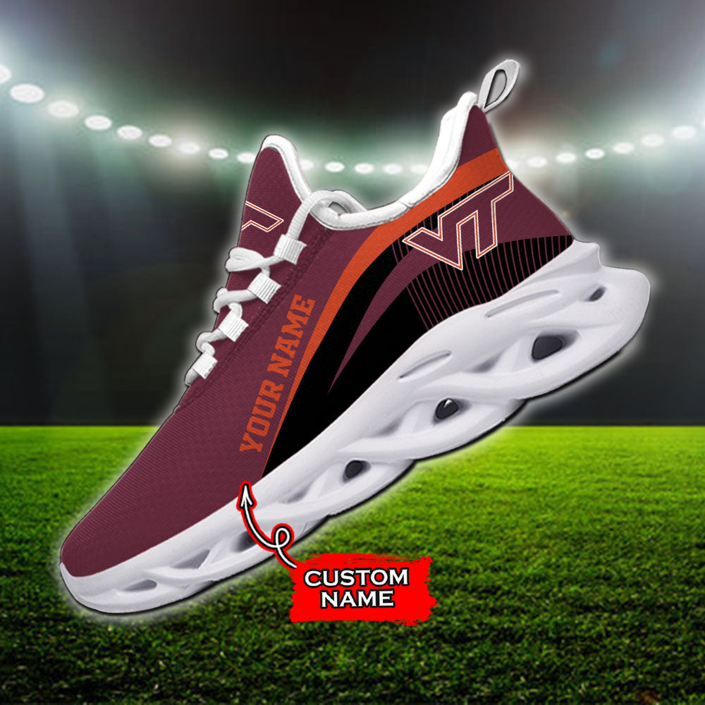 Ideafootwear Virginia Tech Hokies NCAA Max Soul Shoes Sneakers For Men And Women