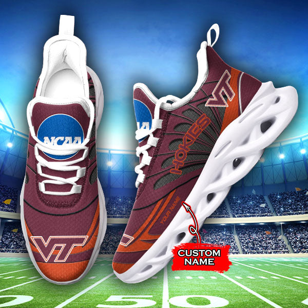 Ideafootwear Virginia Tech Hokies NCAA Max Soul Shoes Sneakers For Men And Women