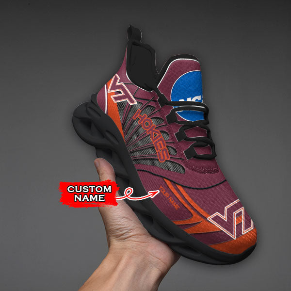Ideafootwear Virginia Tech Hokies NCAA Max Soul Shoes Sneakers For Men And Women
