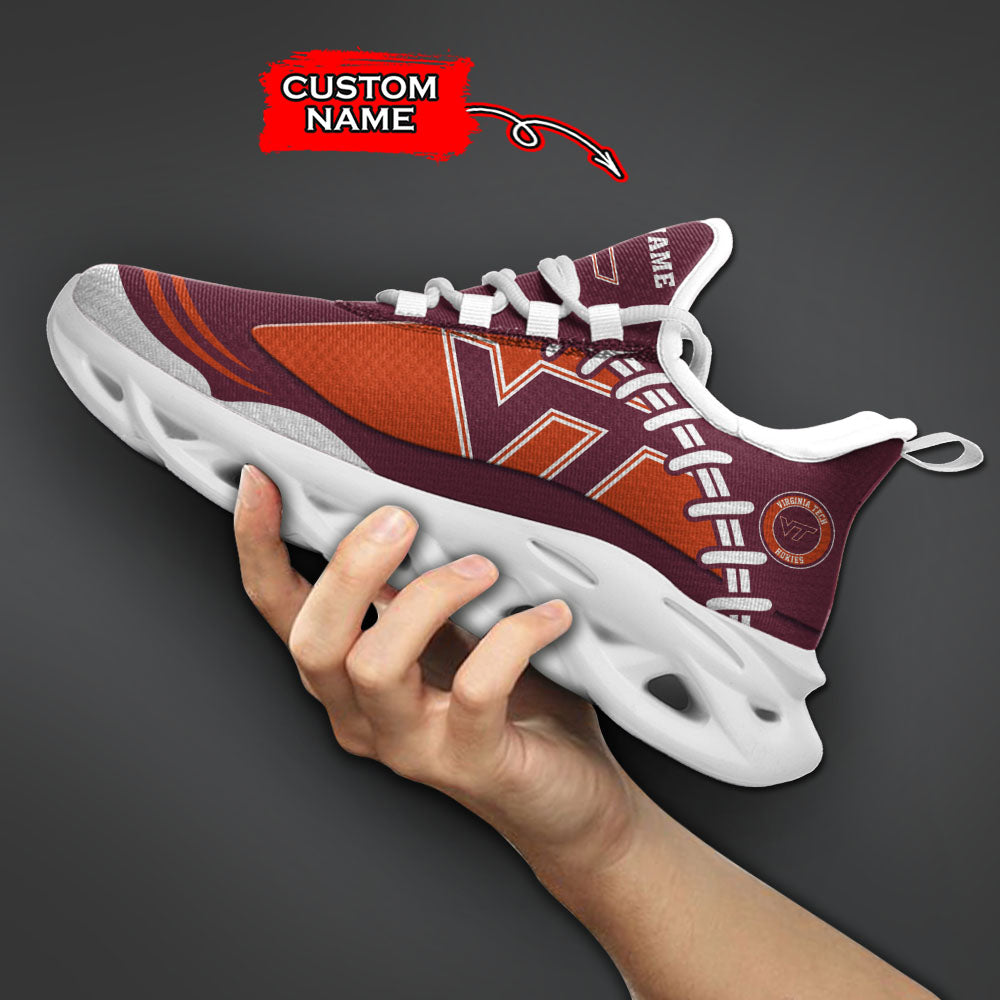 Ideafootwear Virginia Tech Hokies NCAA Max Soul Shoes Sneakers For Men And Women