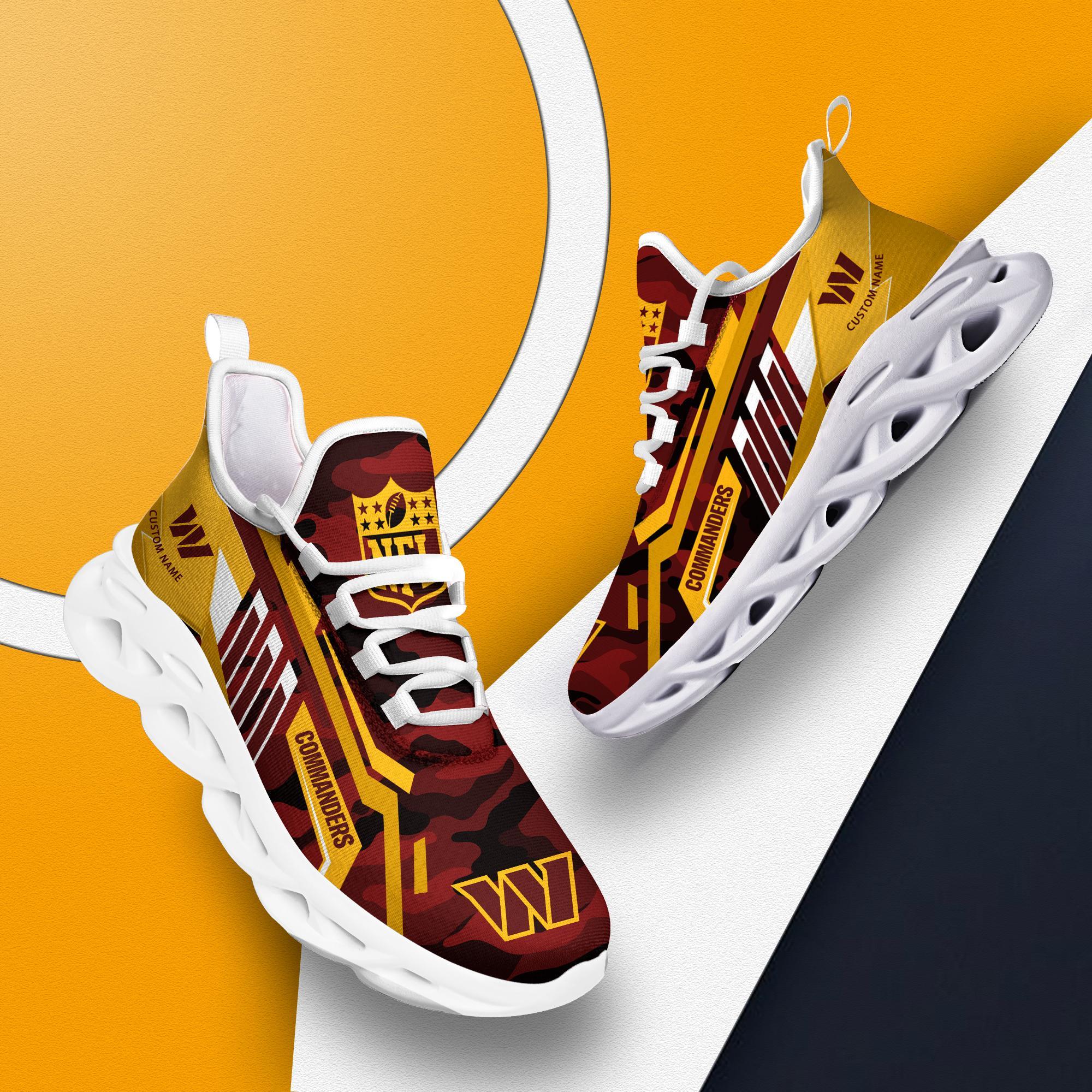 Ideafootwear Washington Commanders Max Soul Shoes Sneakers For Men And Women