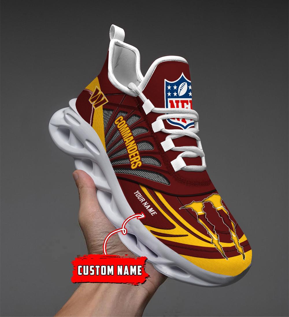 Ideafootwear Washington Commanders Max Soul Shoes Sneakers For Men And Women