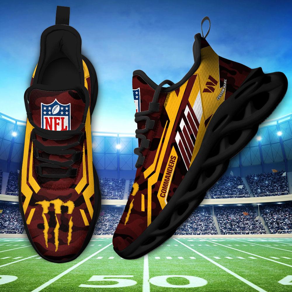 Ideafootwear Washington Commanders Max Soul Shoes Sneakers For Men And Women
