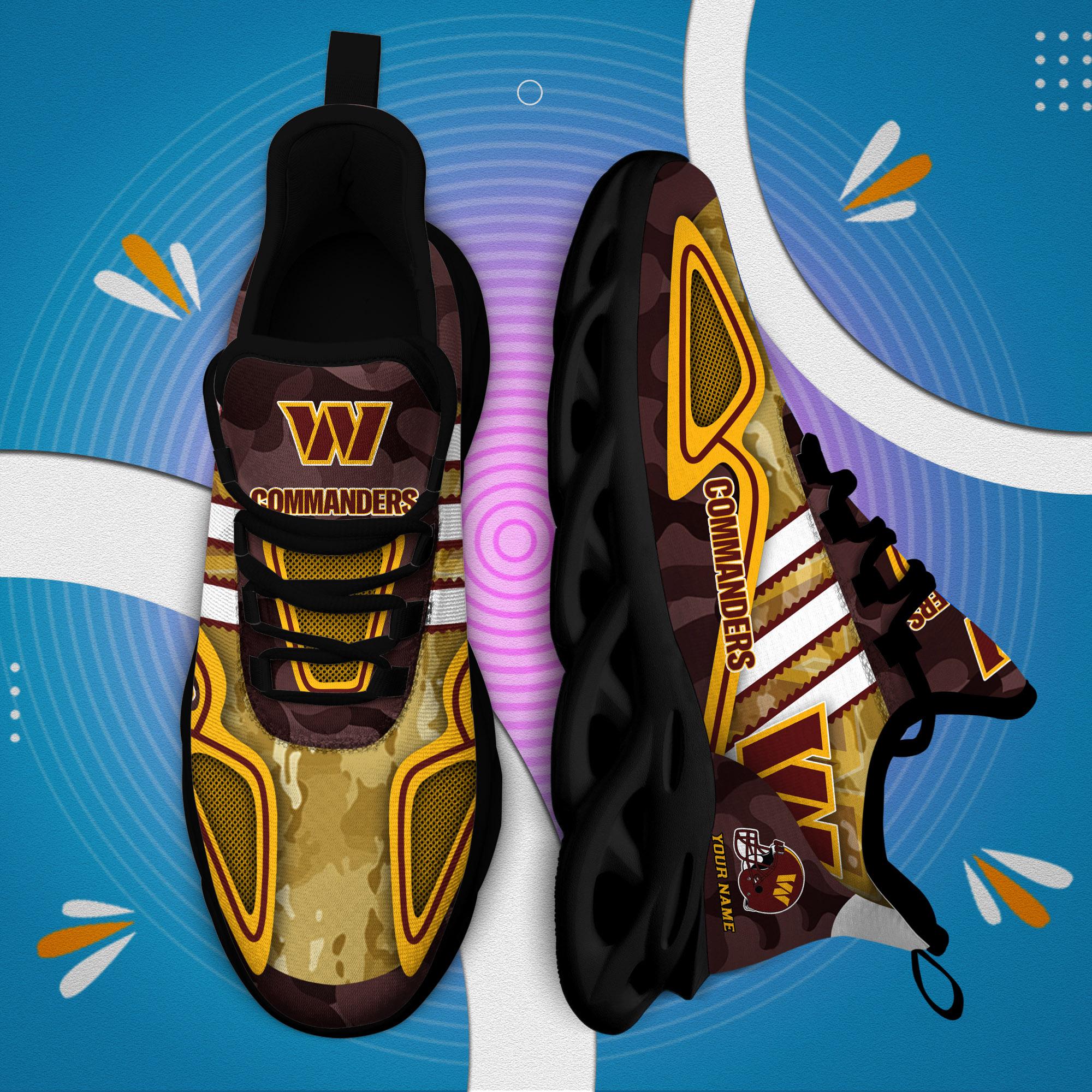 Ideafootwear Washington Commanders Max Soul Shoes Sneakers For Men And Women