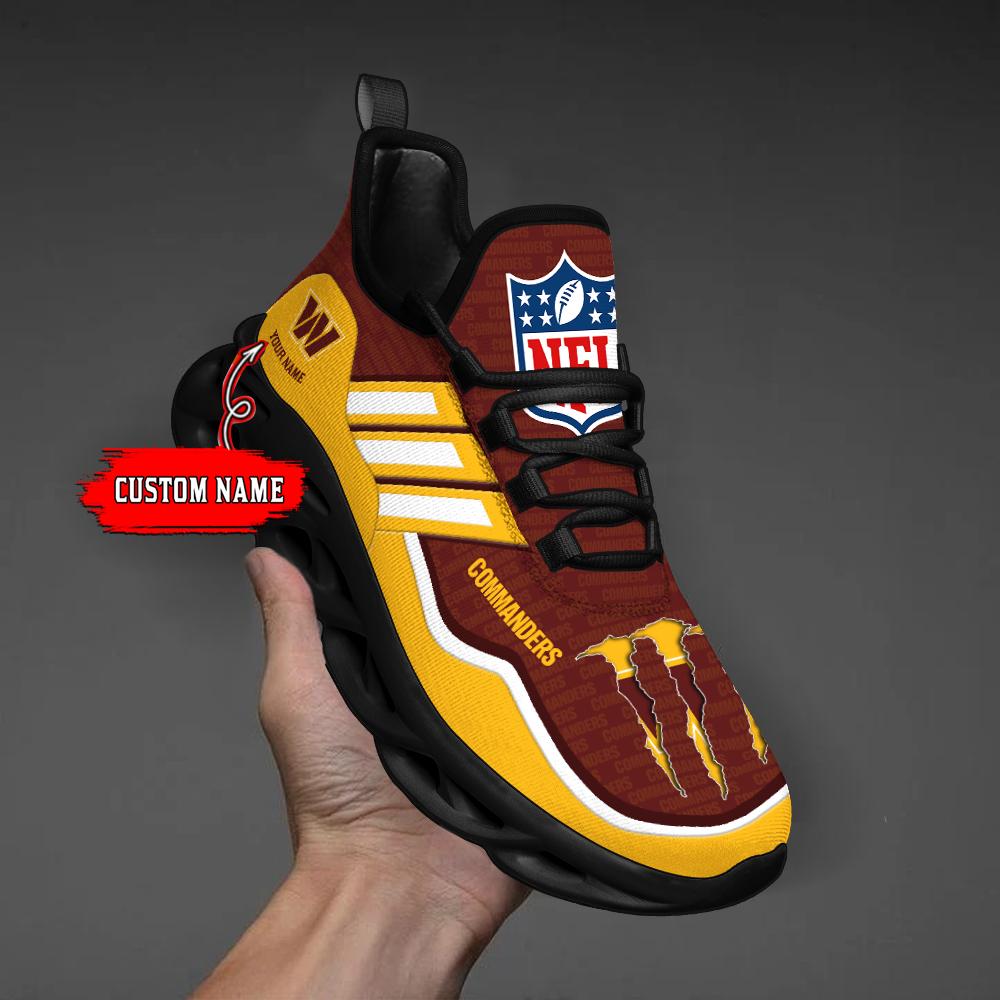 Ideafootwear Washington Commanders Max Soul Shoes Sneakers For Men And Women
