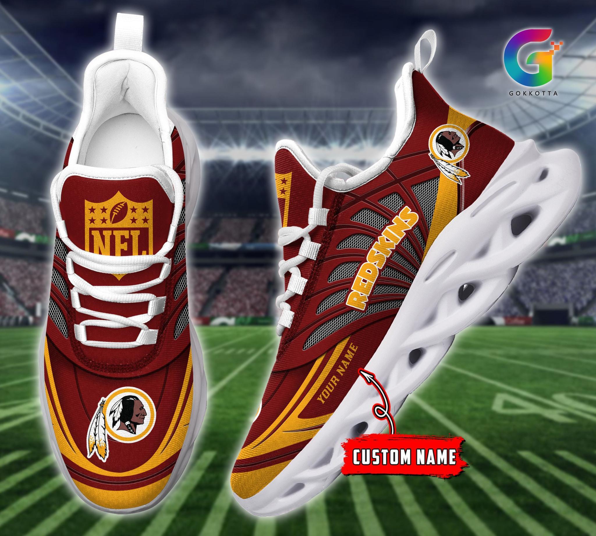 Ideafootwear Washington Commanders Max Soul Shoes Sneakers For Men And Women