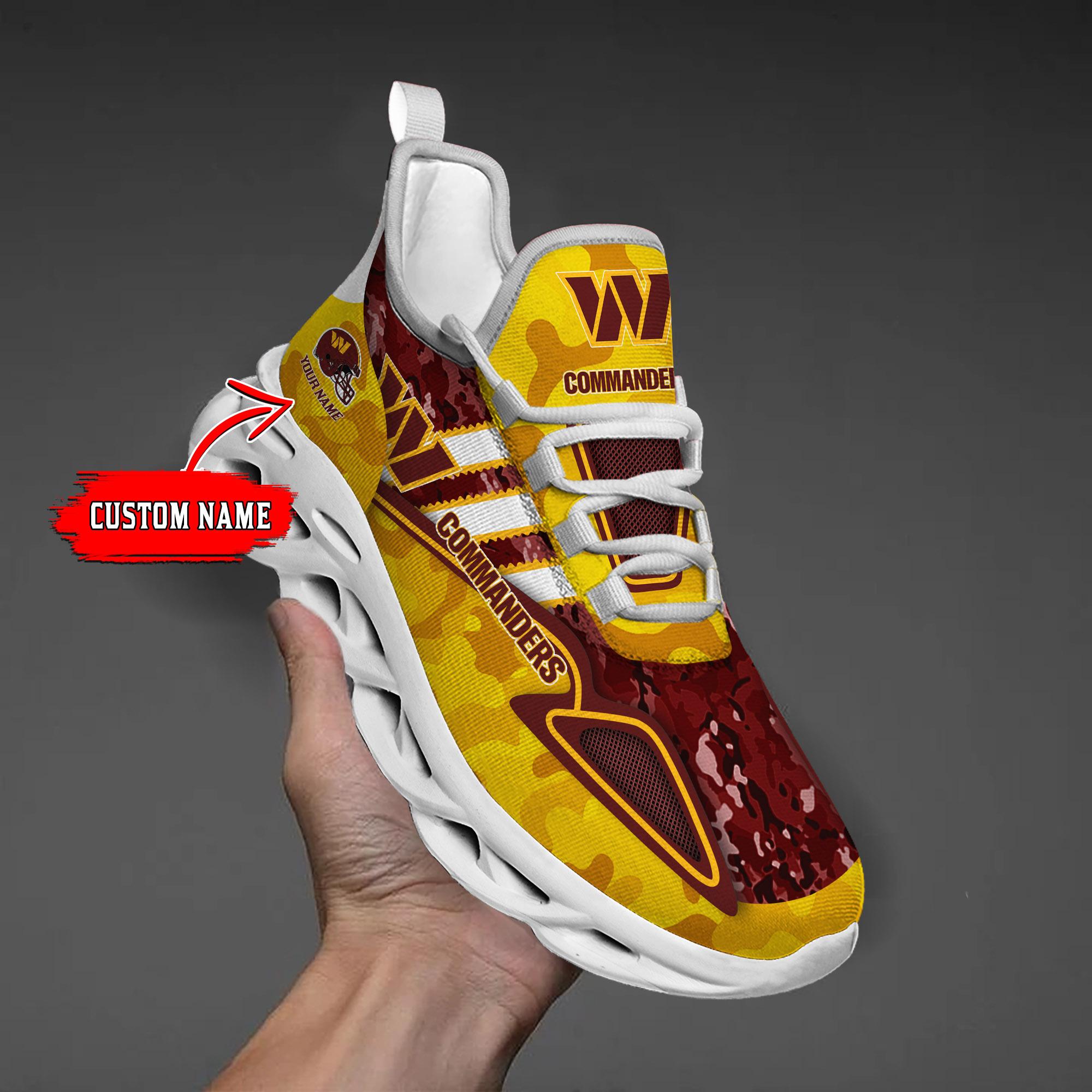 Ideafootwear Washington Commanders Max Soul Shoes Sneakers For Men And Women