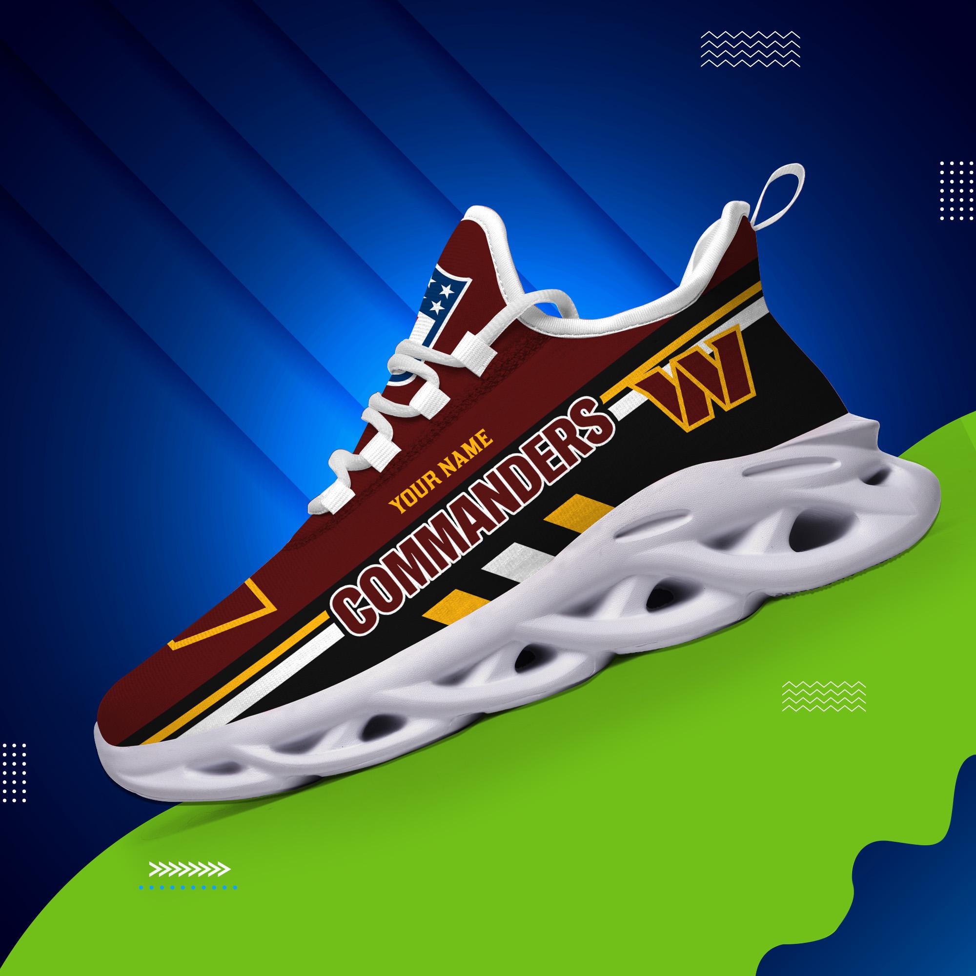 Ideafootwear Washington Commanders Max Soul Shoes Sneakers For Men And Women