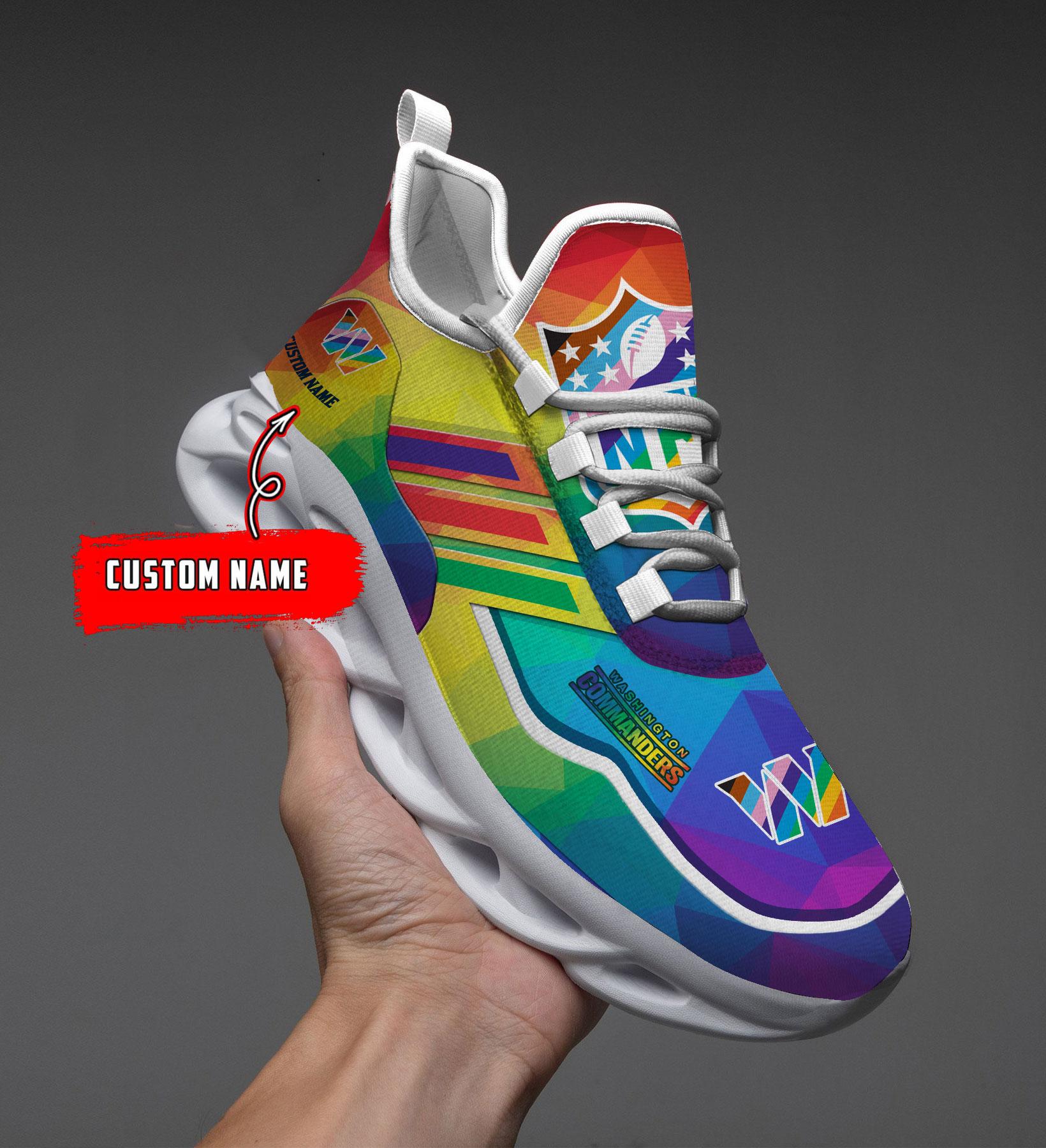 Ideafootwear Washington Commanders Max Soul Shoes Sneakers For Men And Women