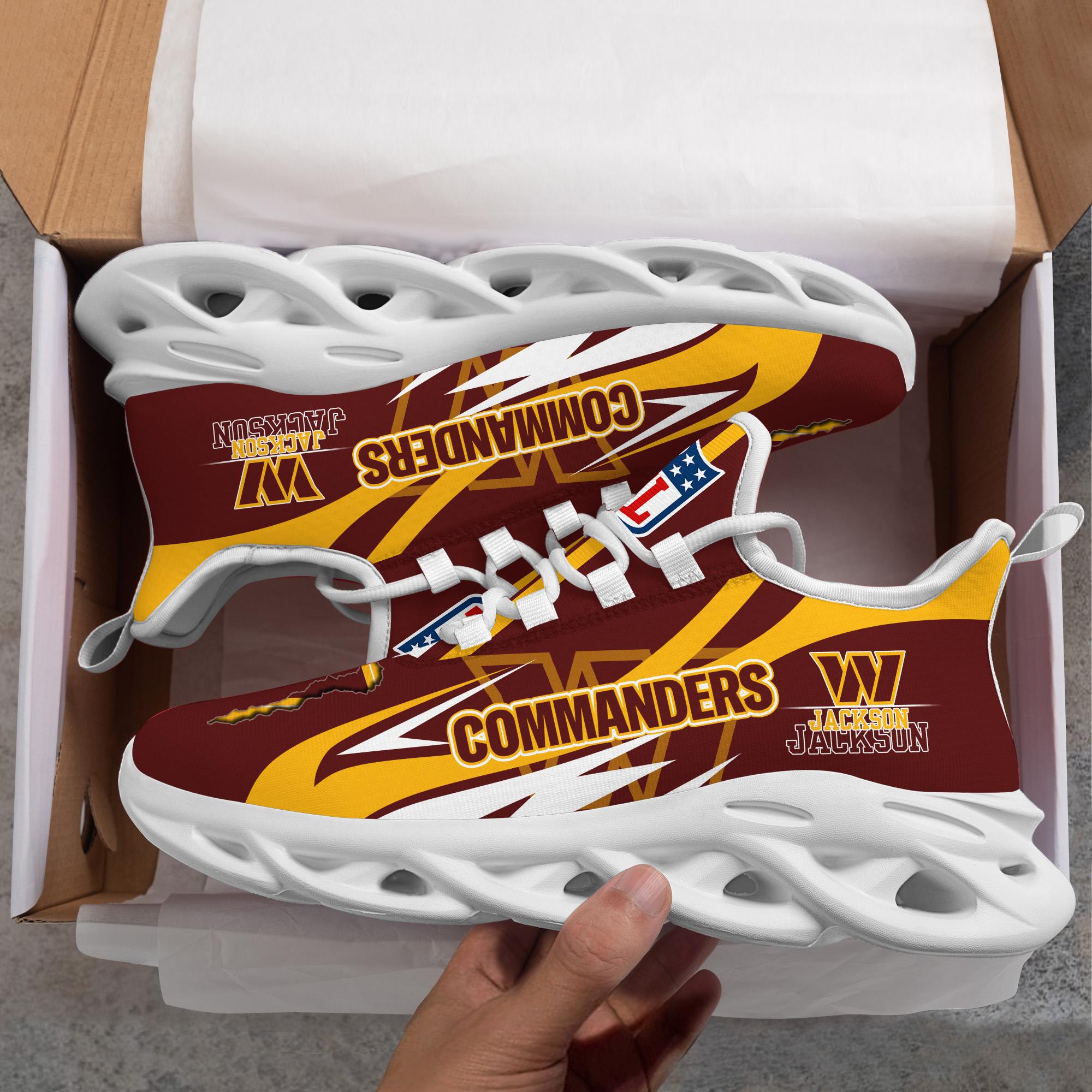 Ideafootwear Washington Commanders Max Soul Shoes Sneakers For Men And Women